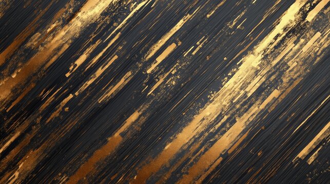 Premium background design featuring a gold line pattern with a glitch texture, ideal for luxury invitations and prestigious gift certificates