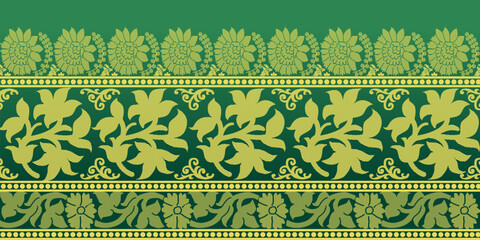 beautiful graphic saree design and this sari design is in Indian style which is for textile fashion industry and it can be used as wallpaper backdrop and website bg this style is originated in india 