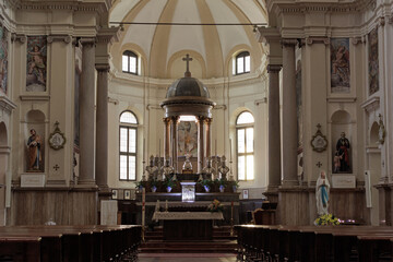 Pavia church Santa Maria delle Grazie village city Italy Italian