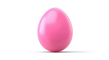 Pink Easter egg, smooth surface, 3D render