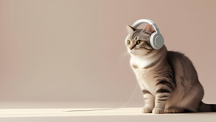 Kitty Cute Music Listening