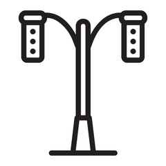 traffic light line icon