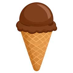 Delicious Chocolate Ice Cream Cone Sweet Treat Dessert