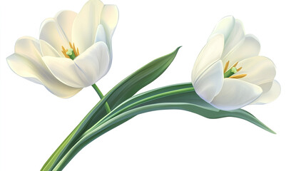 Naklejka premium Set of different beautiful flowers on white background. Banner design