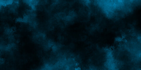 Smoke in the dark blue texture, watercolor background concept design background with smoke, watercolor painted mottled blue background with vintage marbled textured for your creative design.