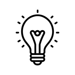 Black and White Outline Illustration of Knowledge