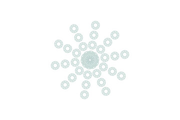 雪の結晶　グレー　グラフィック素材 