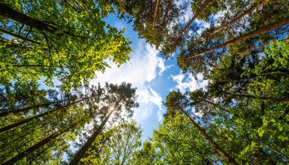 Obraz premium trees and blue sky