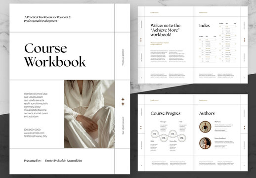 Beige And Black Course Workbook