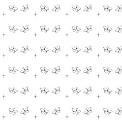 Butterfly seamless pattern design for fabric