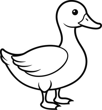 Duck stencil svg