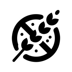 Silhouette Illustration of Gluten-free