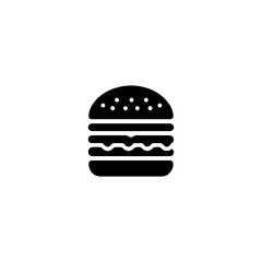 Silhouette Illustration of Burger