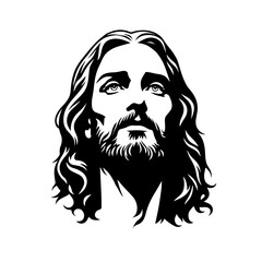 silhouette of Jesus Christ
