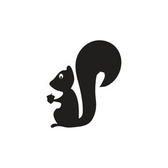 Squirrel silhouette illustration squirrel is a small mammal belonging to the scuiridae family