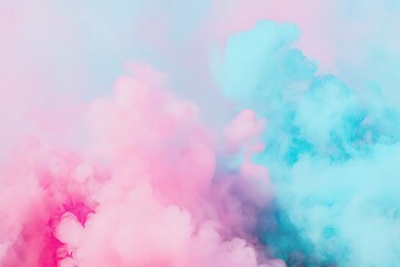 Fototapeta premium Cotton candy clouds dreamy pastel hues
