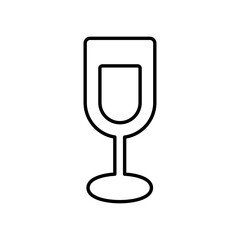 シンプルなシャンパンのアイコンイラスト