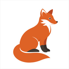 Obraz premium Stylized Fox Vector Art for Posters