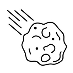 Meteor vector icon 