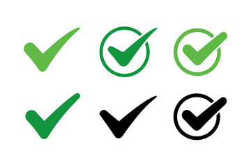 Check mark vector icon symbol tick right graphic sign
