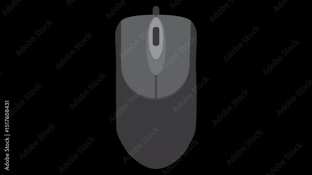 Aufkleber animated mouse pointer graphic isolated on a transparent background illustration