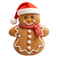 Fototapeta premium Cute Gingerbread Man Christmas Cookie