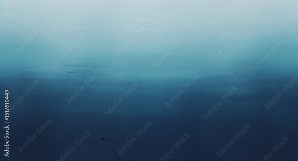Poster abstract gradient artwork with smooth cyan to deep navy blue transition and subtle texture