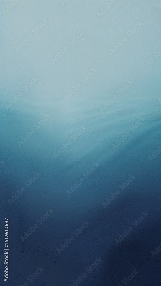 Poster abstract gradient artwork with smooth cyan to deep navy blue transition and subtle texture