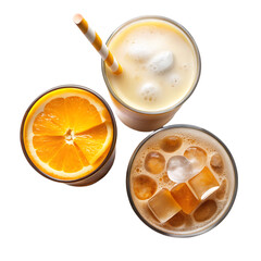 Orange Smoothie & Iced Tea