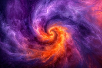 Naklejka premium Vivid Abstract Swirling Colors in Motion Creating a Dynamic and Energetic Visual Experience with Purple and Orange Hues