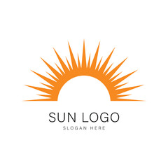 Sun Logo Design Graphic Vector