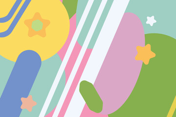 Abstract background conveying dynamic color harmony