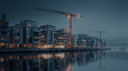 anlagen, baukran, bauwerk, architektur, himmel, stadt, branche, beton, business, emporragen, stelle, entwicklung, aufbauen, aufbau, high, arbeit, st&auml;dtisch, haus, hochhaus, neu, stahl, aufgebaut, blau