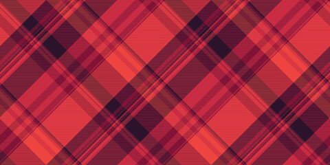 Abstract diagonal plaid pattern in vibrant red and maroon hues.  Perfect for textile design, website backgrounds, or fashionrelated projects.