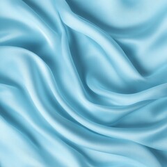 Obraz premium Soft, flowing light blue fabric with gentle curves and folds, creating a smooth, elegant texture