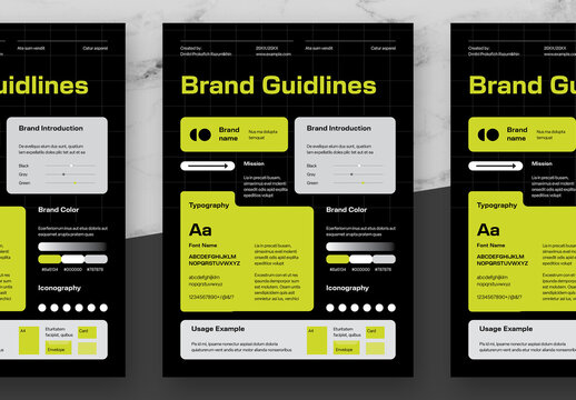 Yellow And Black Brand Guidelines