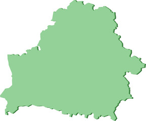 Belarus Country Map Icon