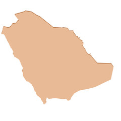 Saudi Arabia Country Map Icon