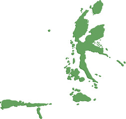 Maluku Utara North Maluku Island Indonesia Map Icon