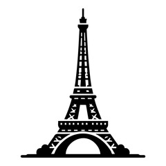 Obraz premium Eiffel tower icon