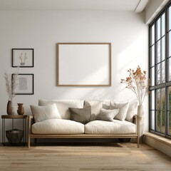Minimalist living room with large window (2)