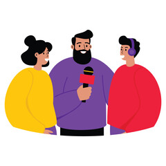 ILLUSTRATION OF SOMEONE TALKING