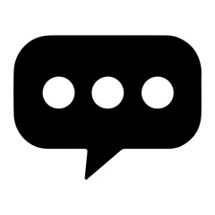 Black Silhouette Illustration of Business Message