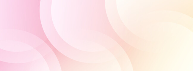 Modern banner background, pink and yellow gradations, circle shape, trendy,vector illustration.