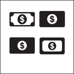 Money Cash Icon Set vector