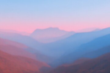 Fototapeta premium Dreamy mountain range in pastel colors