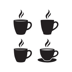 Cup Silhouettes Icon Set