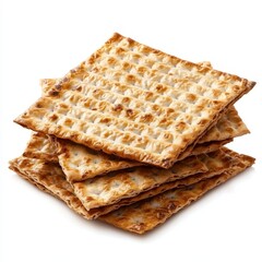 Fototapeta premium Passover Matzo. Traditional Jewish Meal for Passover Holiday Celebration