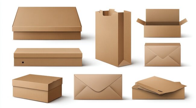 Assorted cardboard packaging