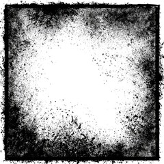 Square frame with textured grunge